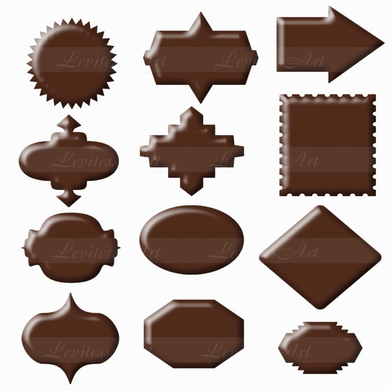 chocolate clipart frame