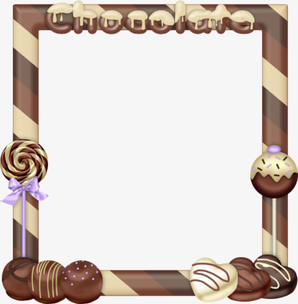 Chocolate Candy Border Clip Art