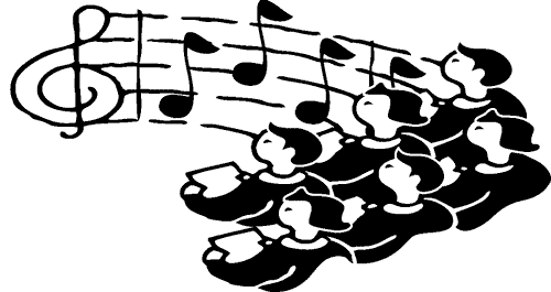 Choir clipart black and white. Free cliparts download clip