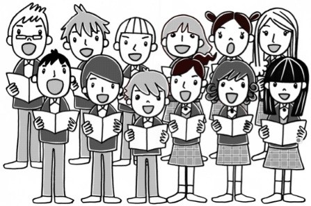 choir clipart choral reading