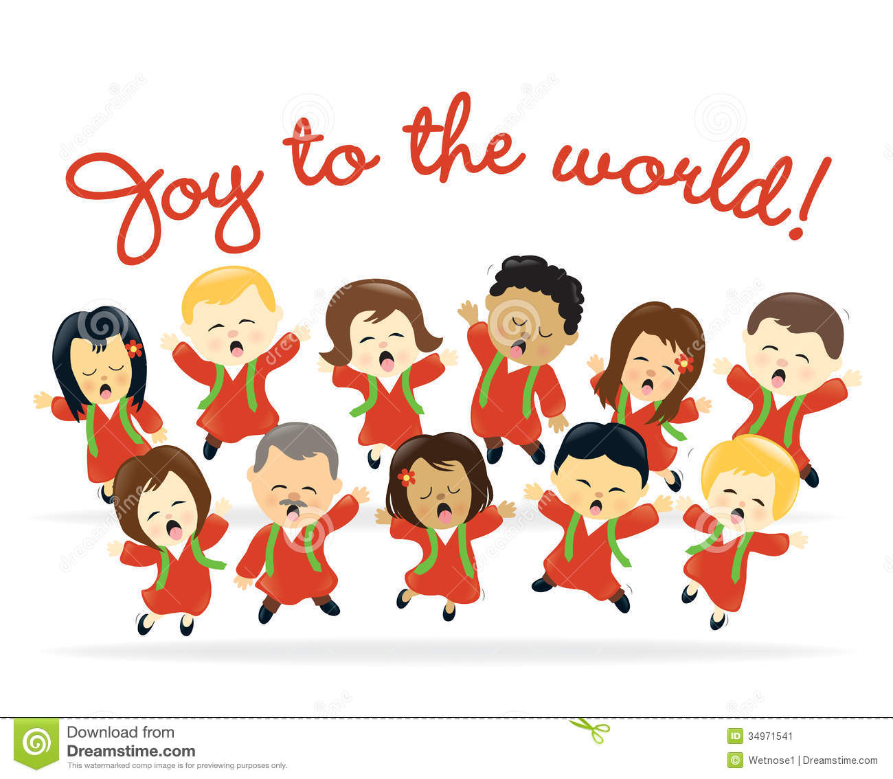 Diverse people singing and. Choir clipart preschool