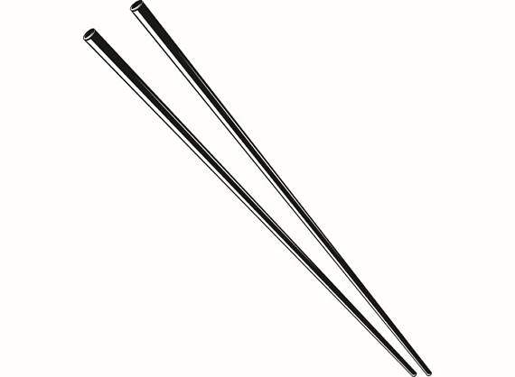 chopsticks clipart black and white