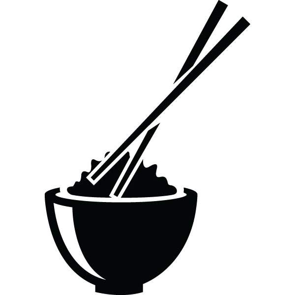 chopsticks clipart bowl