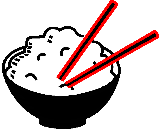 Chopsticks clipart bowl rice. Free image on pixabay
