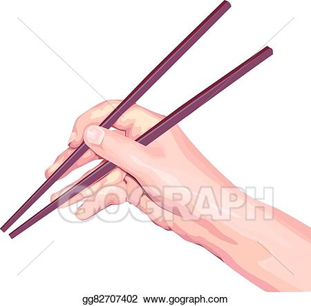 chopsticks clipart hand