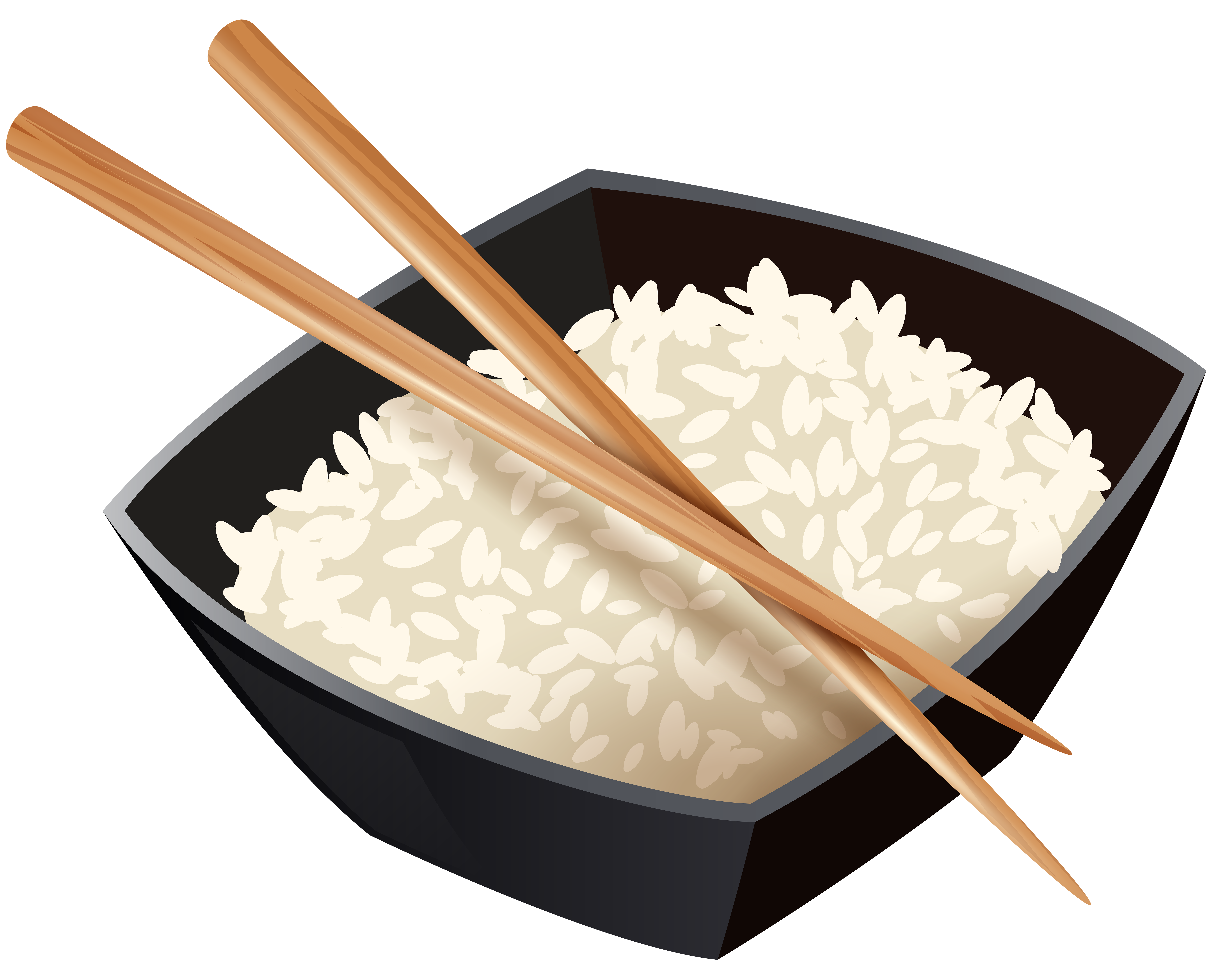 Chopsticks plate rice