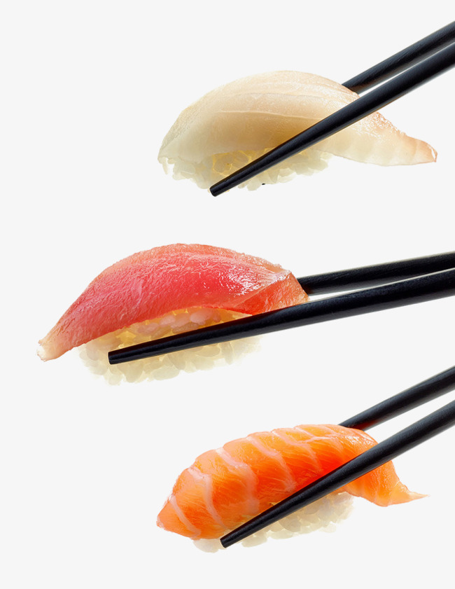 Sushi clamped food png. Chopsticks clipart restaurant japanese