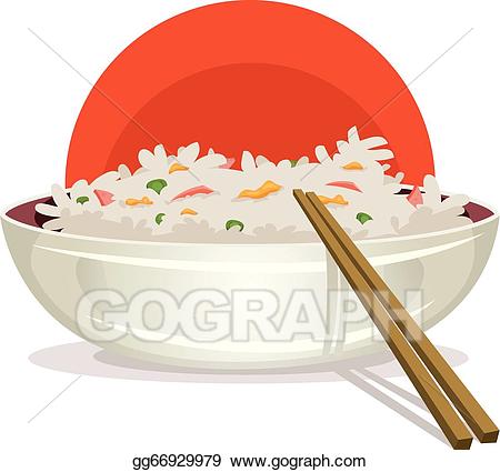 chopsticks clipart rice dish
