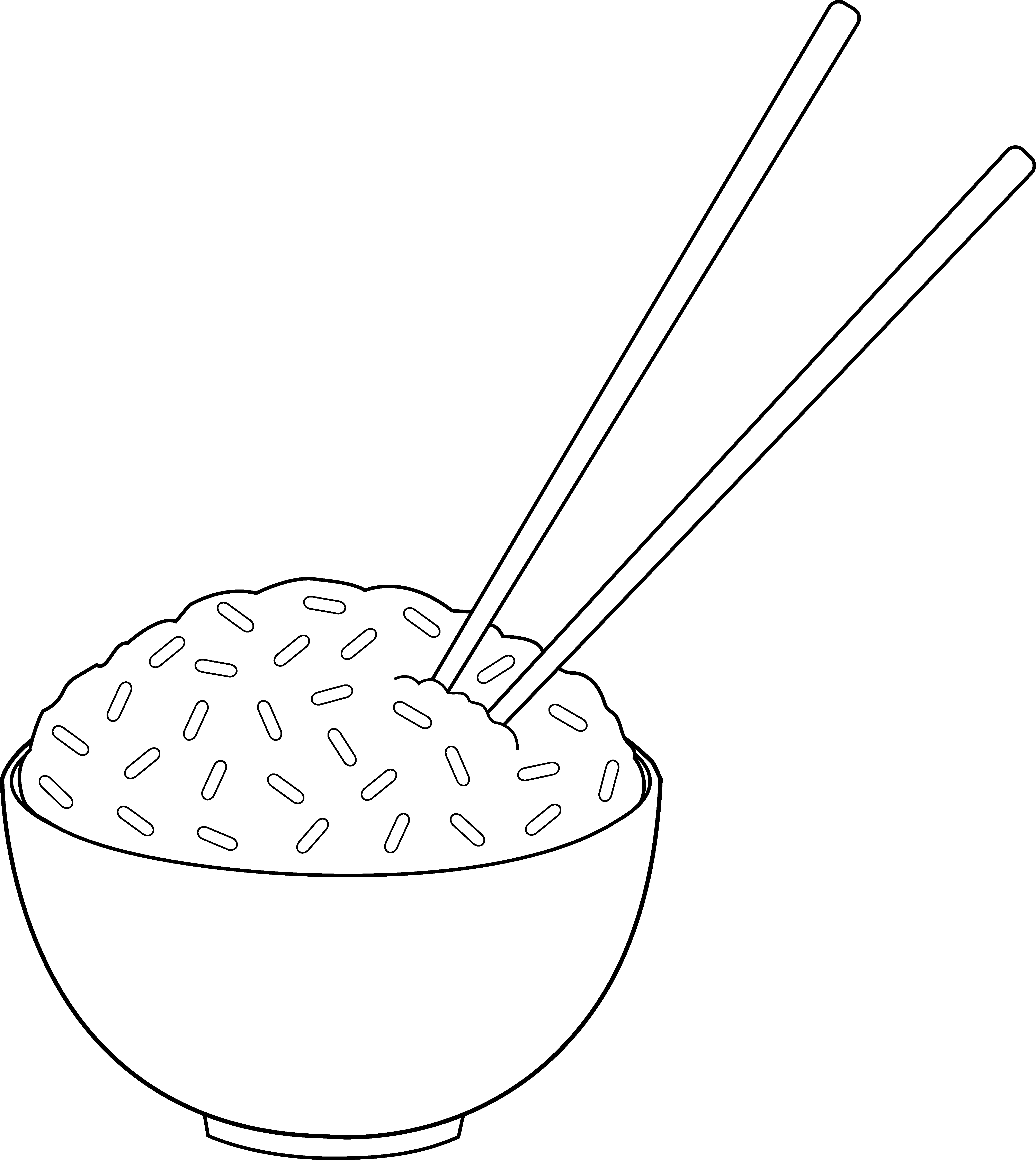 rice clipart bowl rice
