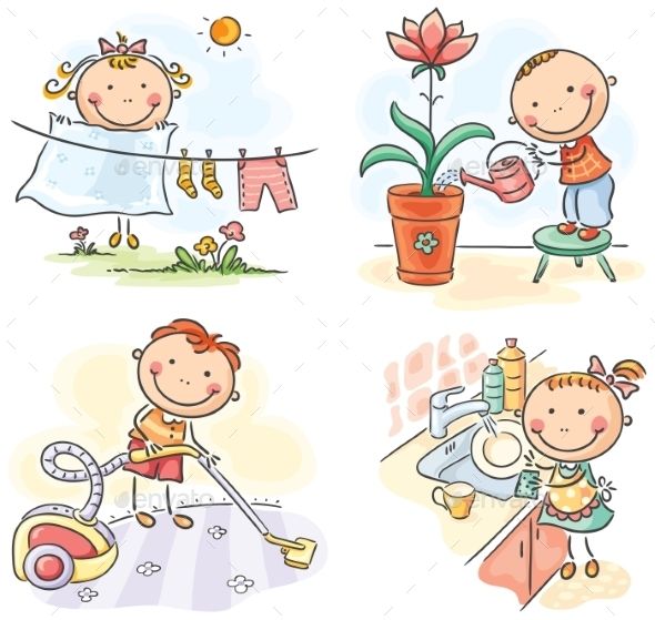 chore clipart animated