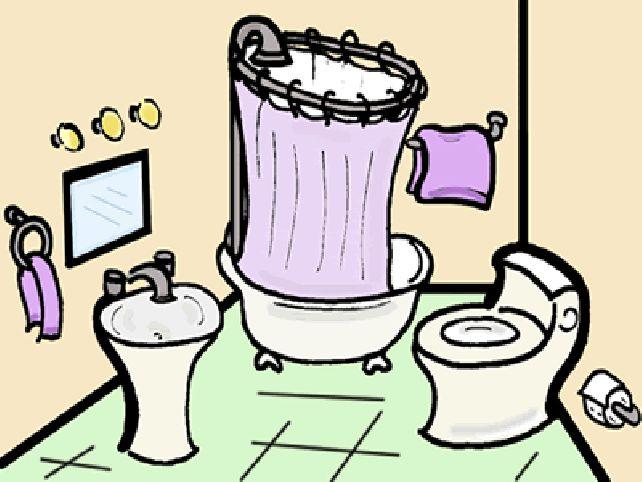 chores clipart bathroom