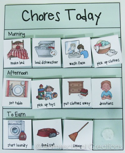 Chore clipart preschool. Free charts subscriber freebie