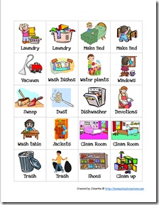 Chore clipart printable. Preschool charts cards 
