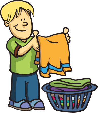 laundry clipart responsible child