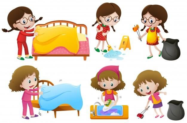 Chores for kids realtor. Responsibility clipart nice kid