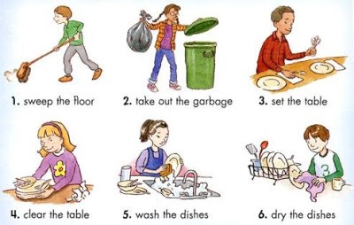 chores clipart responsible child