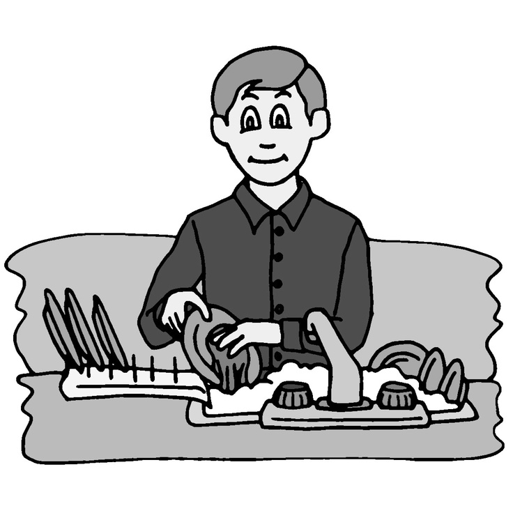 dishes clipart chore