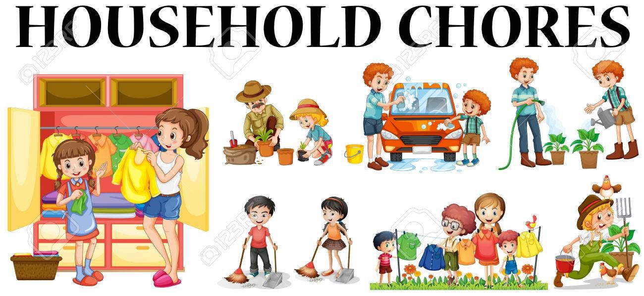 responsibility clipart house chore