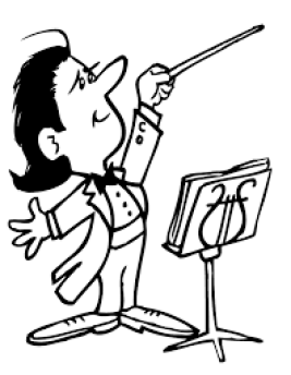 Cj replay interviews through. Chorus clipart choir conductor