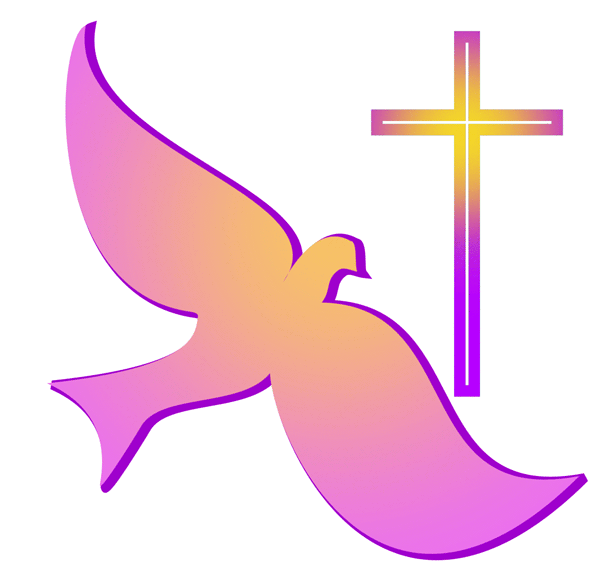 doves clipart pink