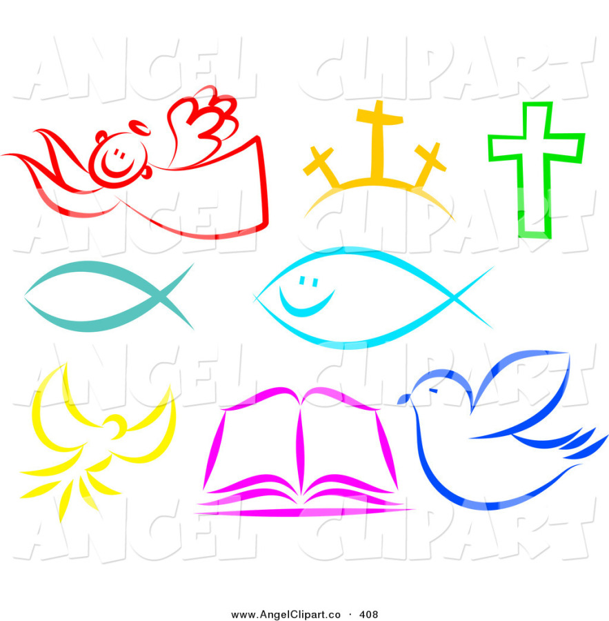 christian clipart colorful