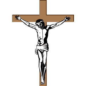 Christ crucified . Christian clipart crucifixion