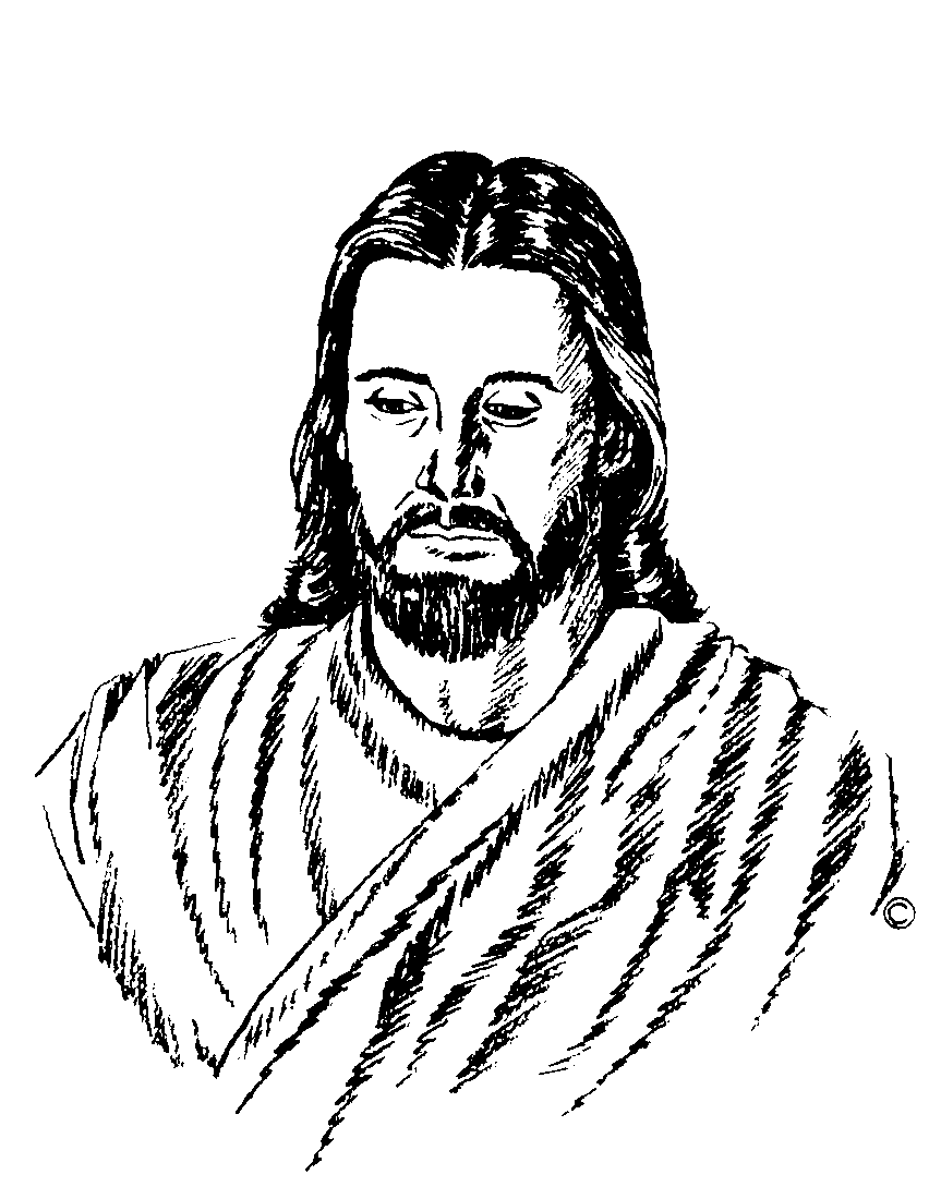 Christian clipart outline. Images for jesus silhouette