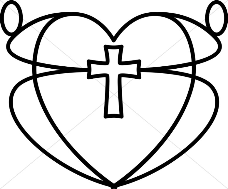 Christian clipart outline. Black and white graphic