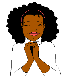 afro clipart female