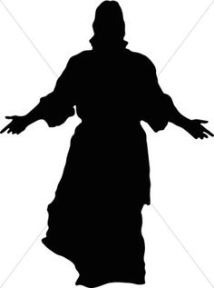 christian clipart silhouette