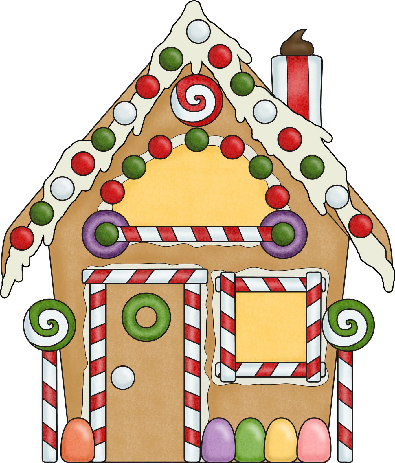 christmas clipart gingerbread house