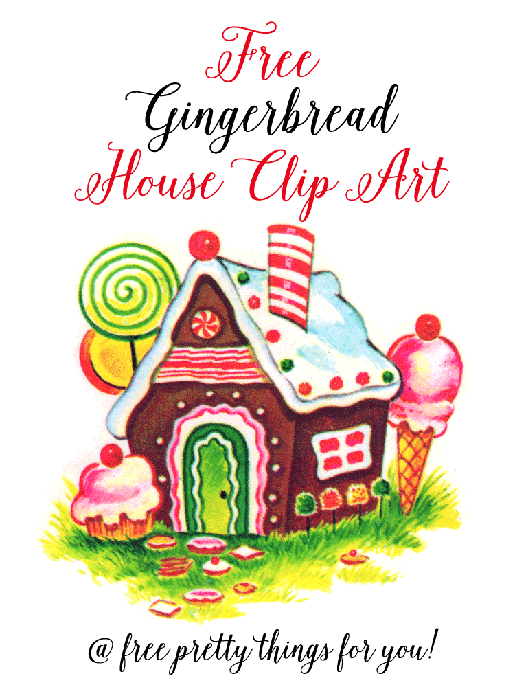 Christmas images clip art. Candyland clipart gingerbread house