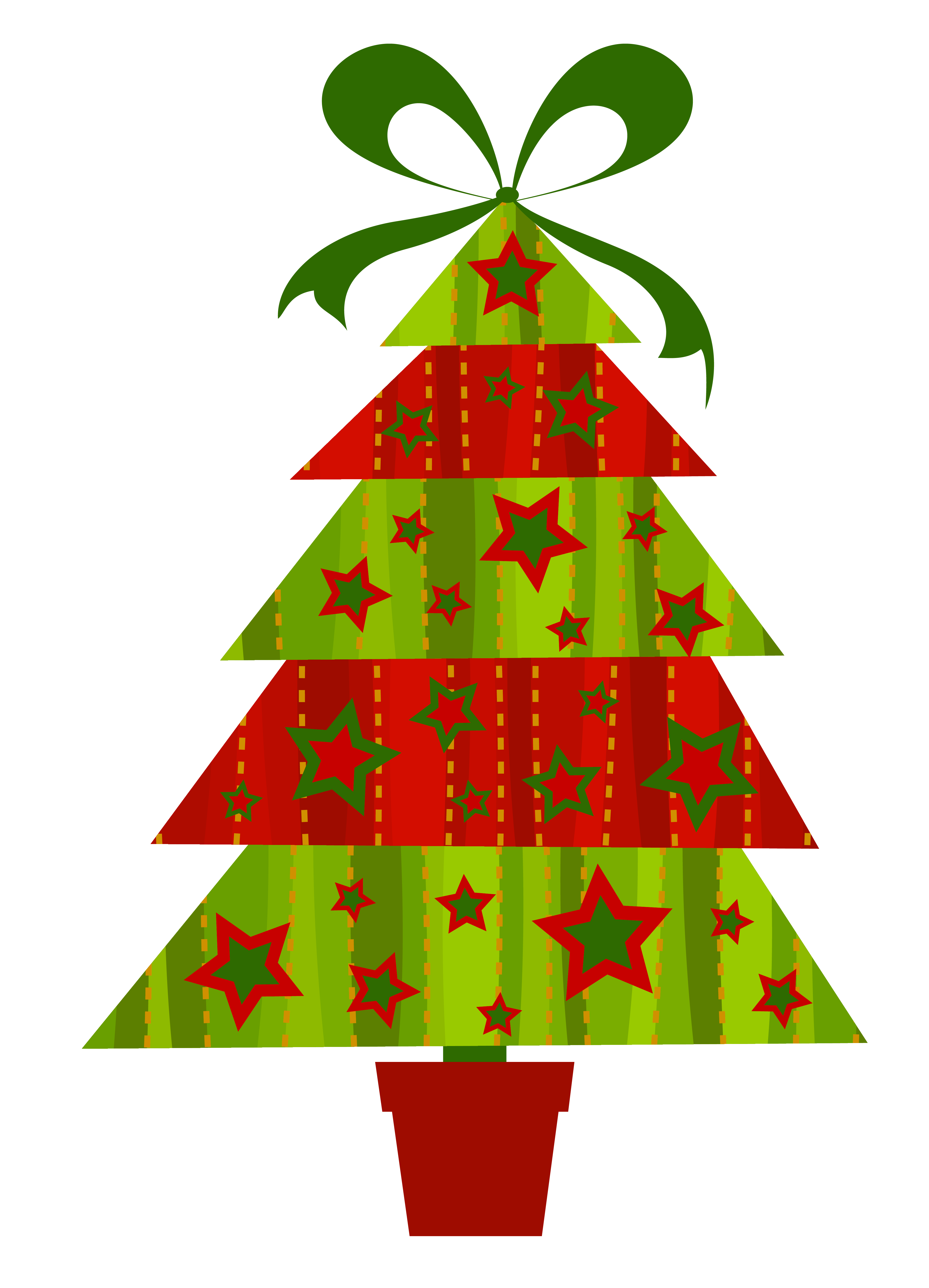 December clipart december event. Modern christmas tree transparent