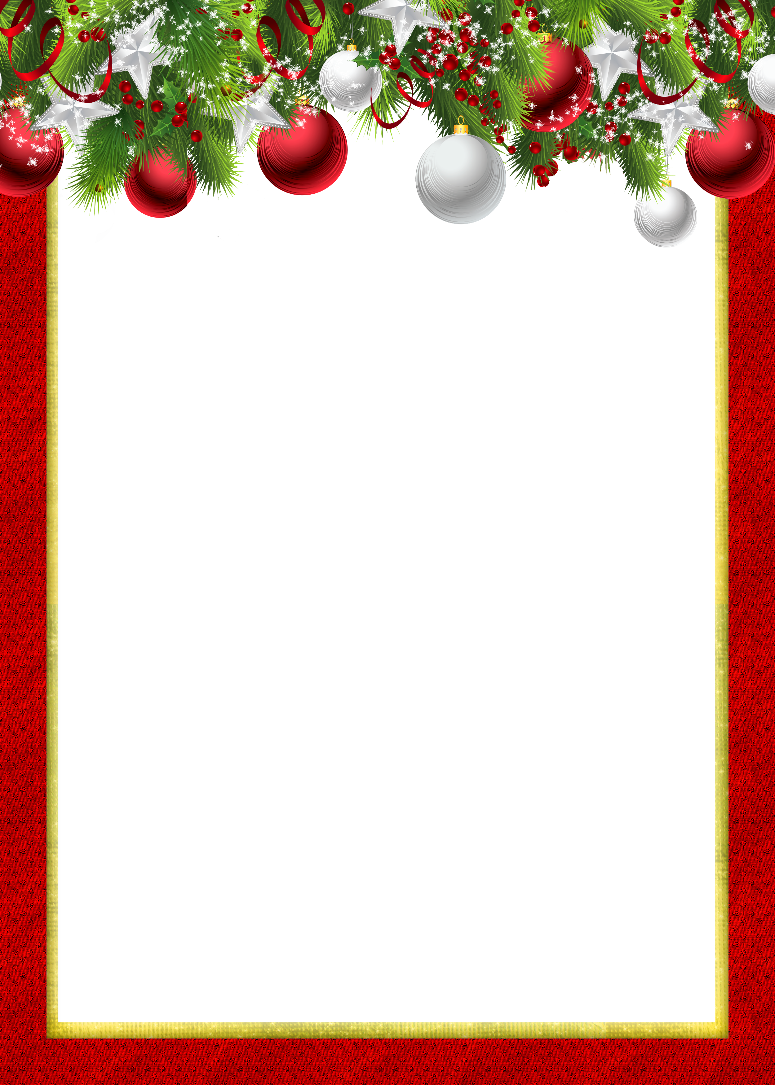 christmas clipart picture frame