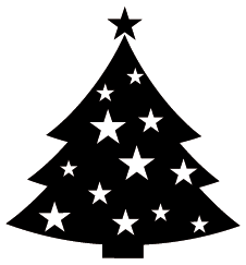 christmas clipart silhouette
