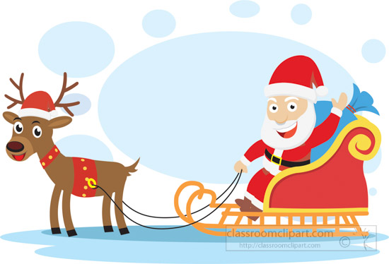 christmas clipart sleigh