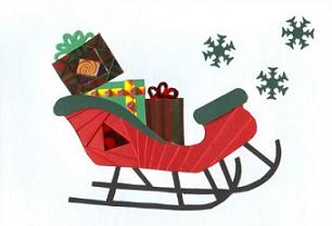 christmas clipart sleigh