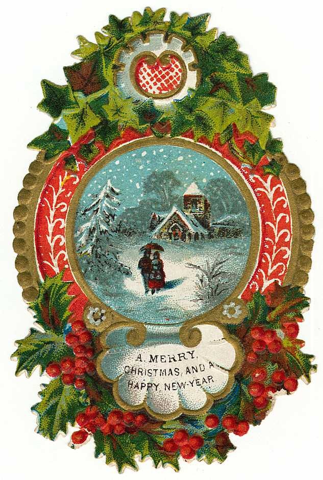 Christmas clipart victorian. Free vintage clip art