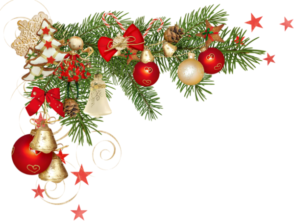 Christmas corner border png