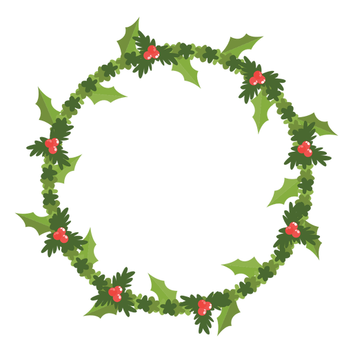 Christmas wreath vector png. Icon transparent svg