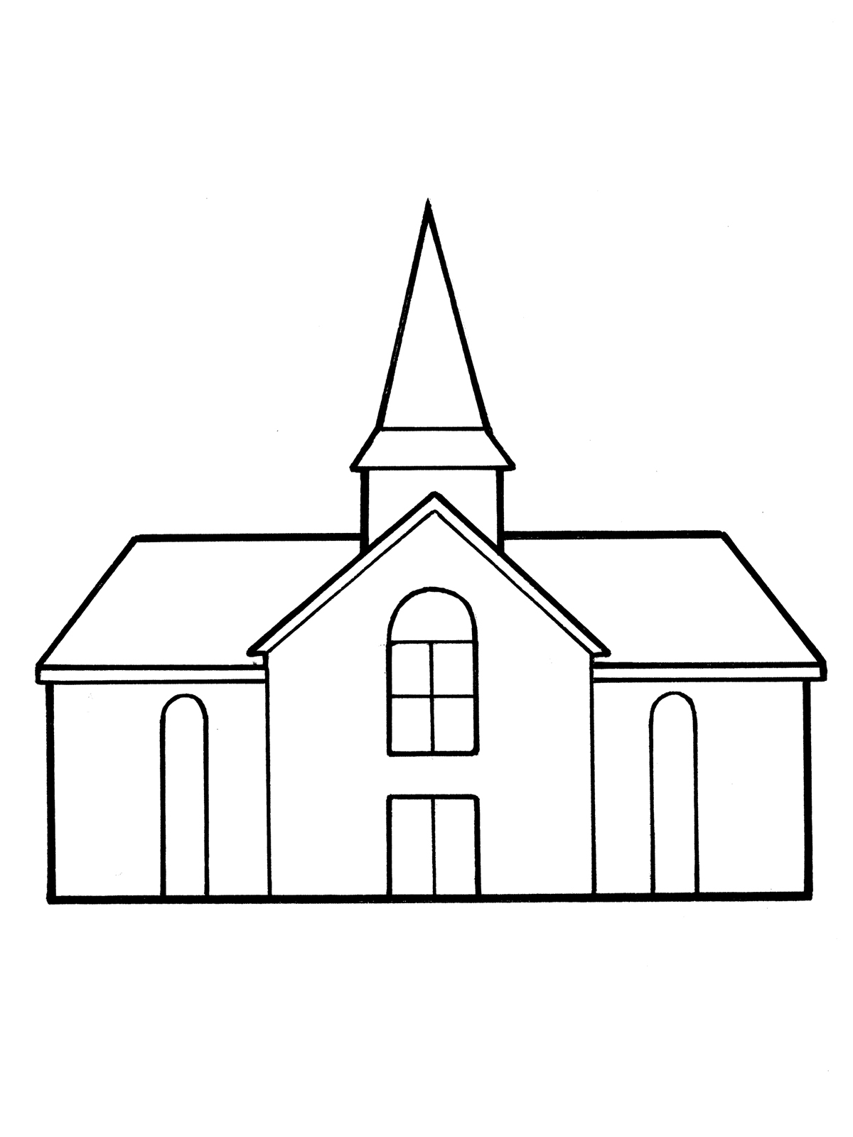 clipart church simple