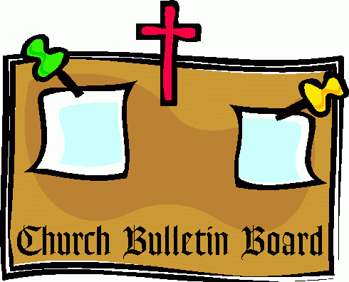 church clipart bulletin board