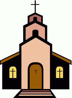 Church clipart church building. Little brown children s