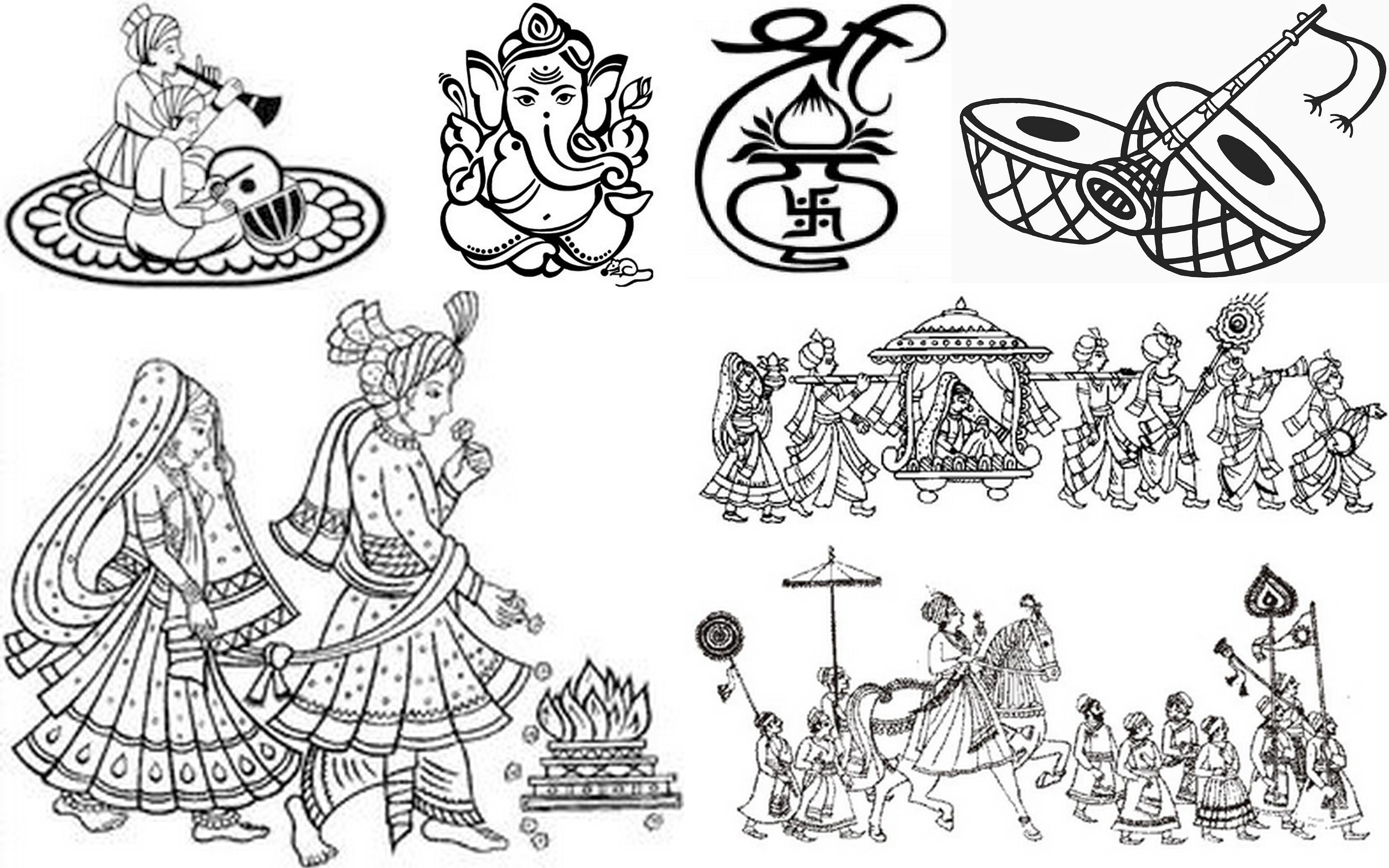 marriage clipart procession