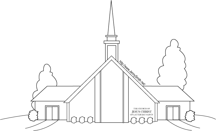 church clipart modern church