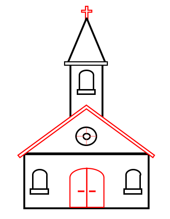 church clipart simple