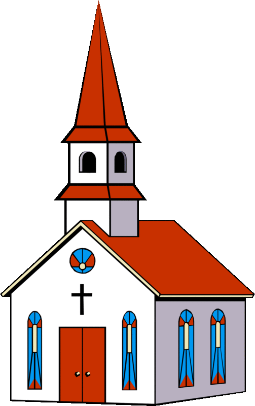 Free black and white. Families clipart church