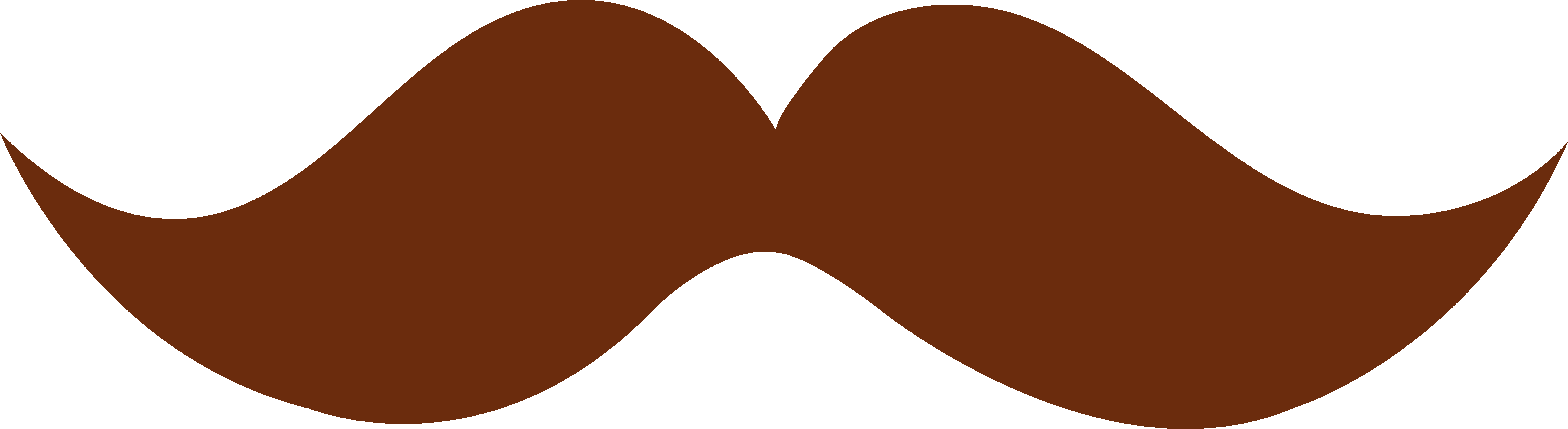 moustache clipart brown