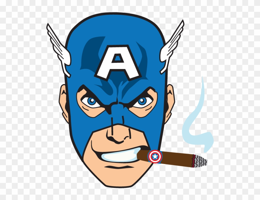 Cigar clipart smoking cigar. Captain america cigars pinclipart