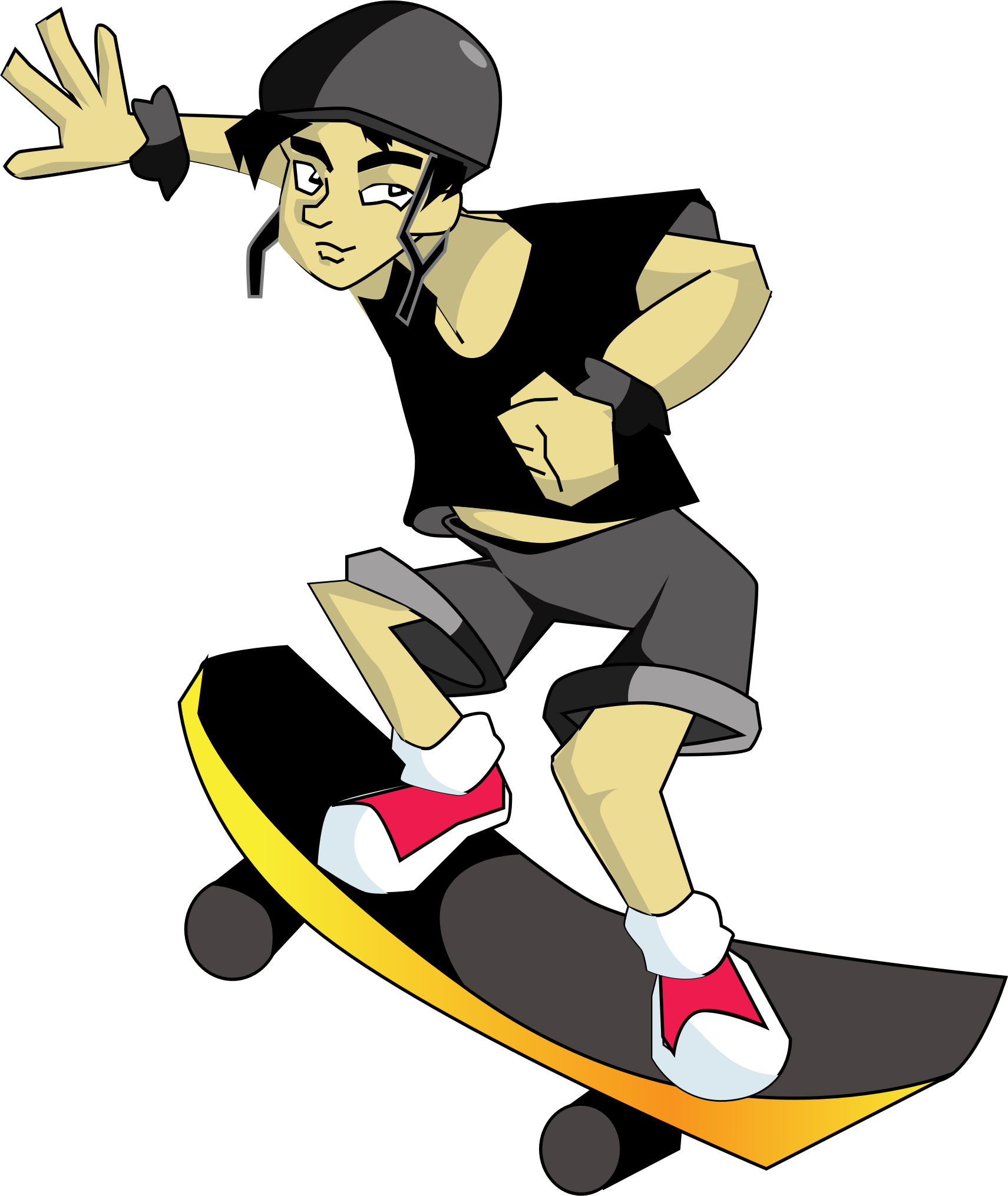 Skater icons png free. Green clipart skateboard
